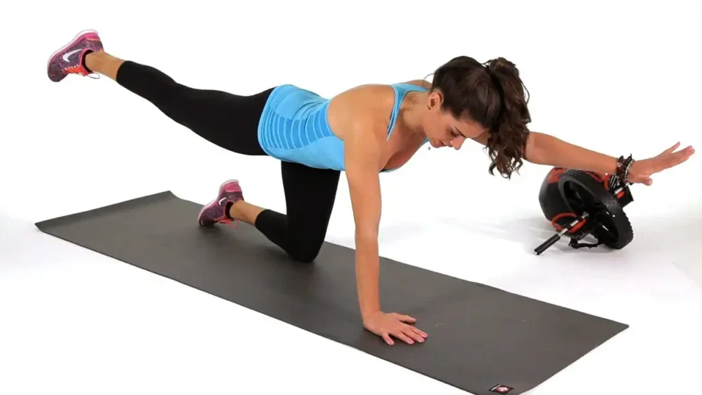 Bridge and dog exercise for low back pain